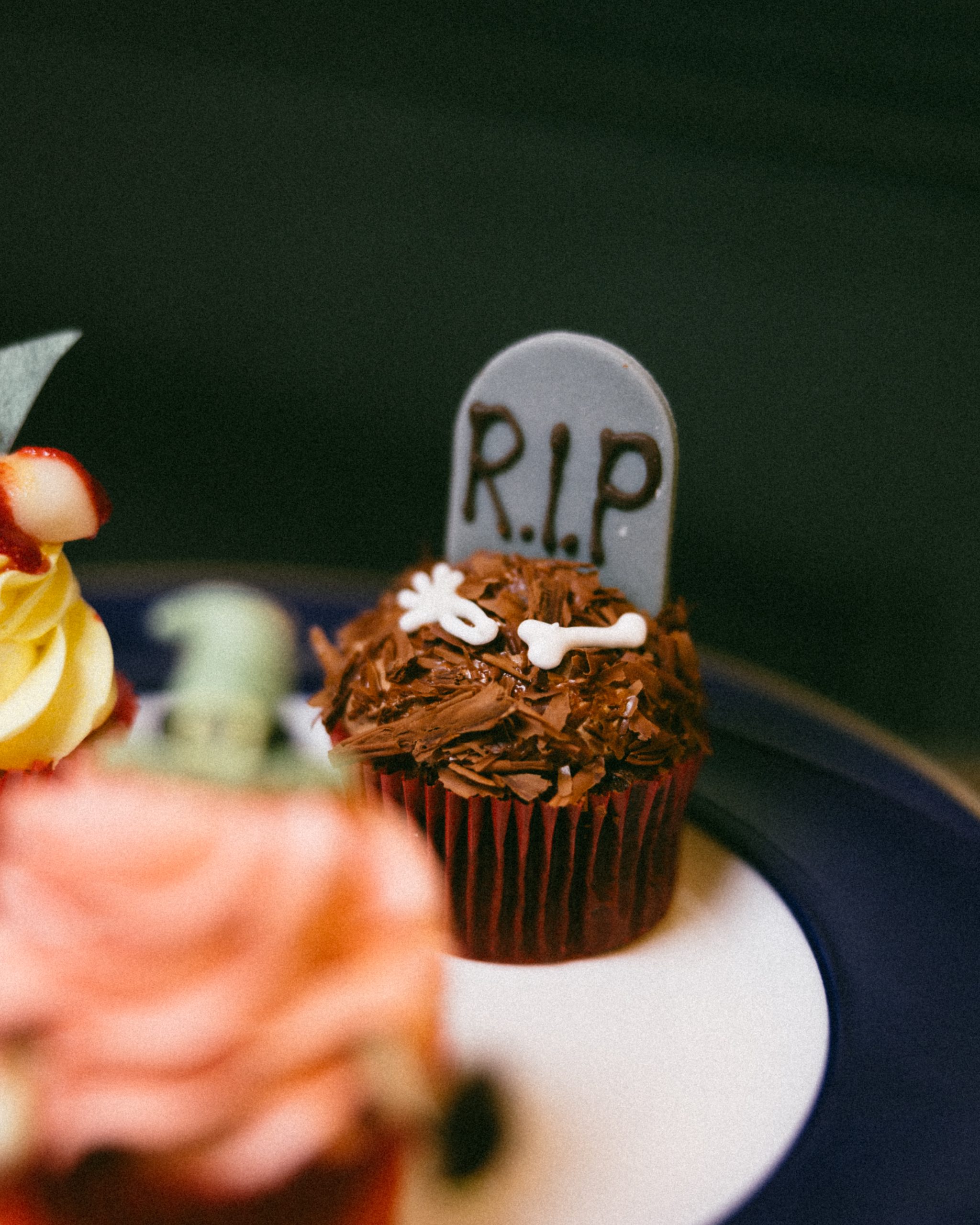 Cupcake mit Halloween Motiv